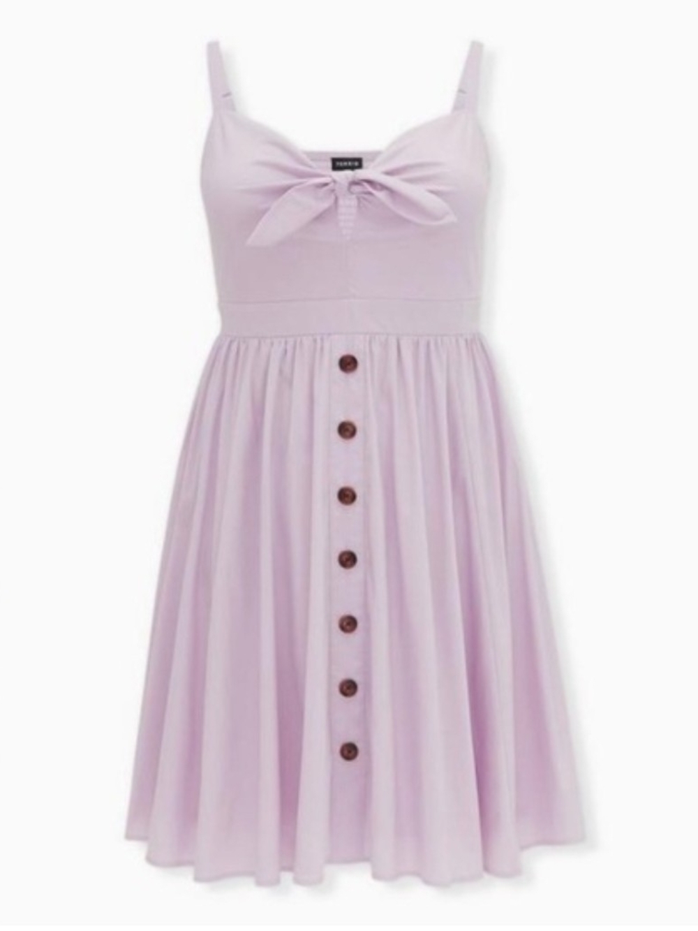 torrid Lilac Bow-Front Button-Down Sundress